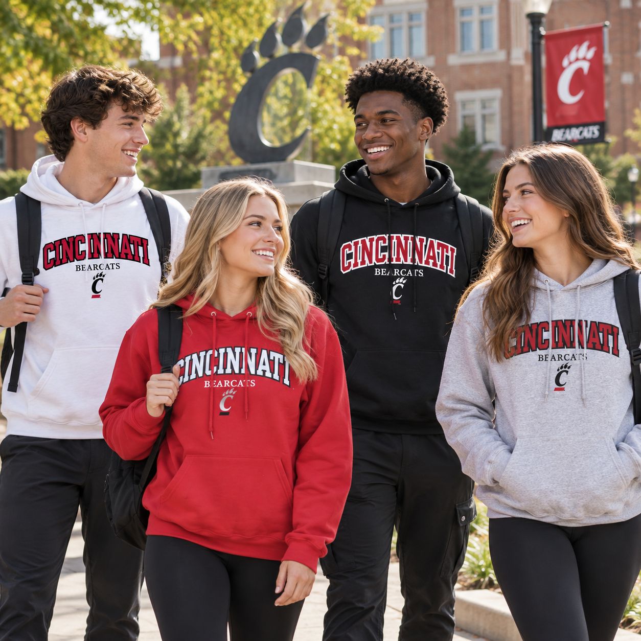 Champion Cincinnati Bearcats Embroidered Hooded Sweatshirt