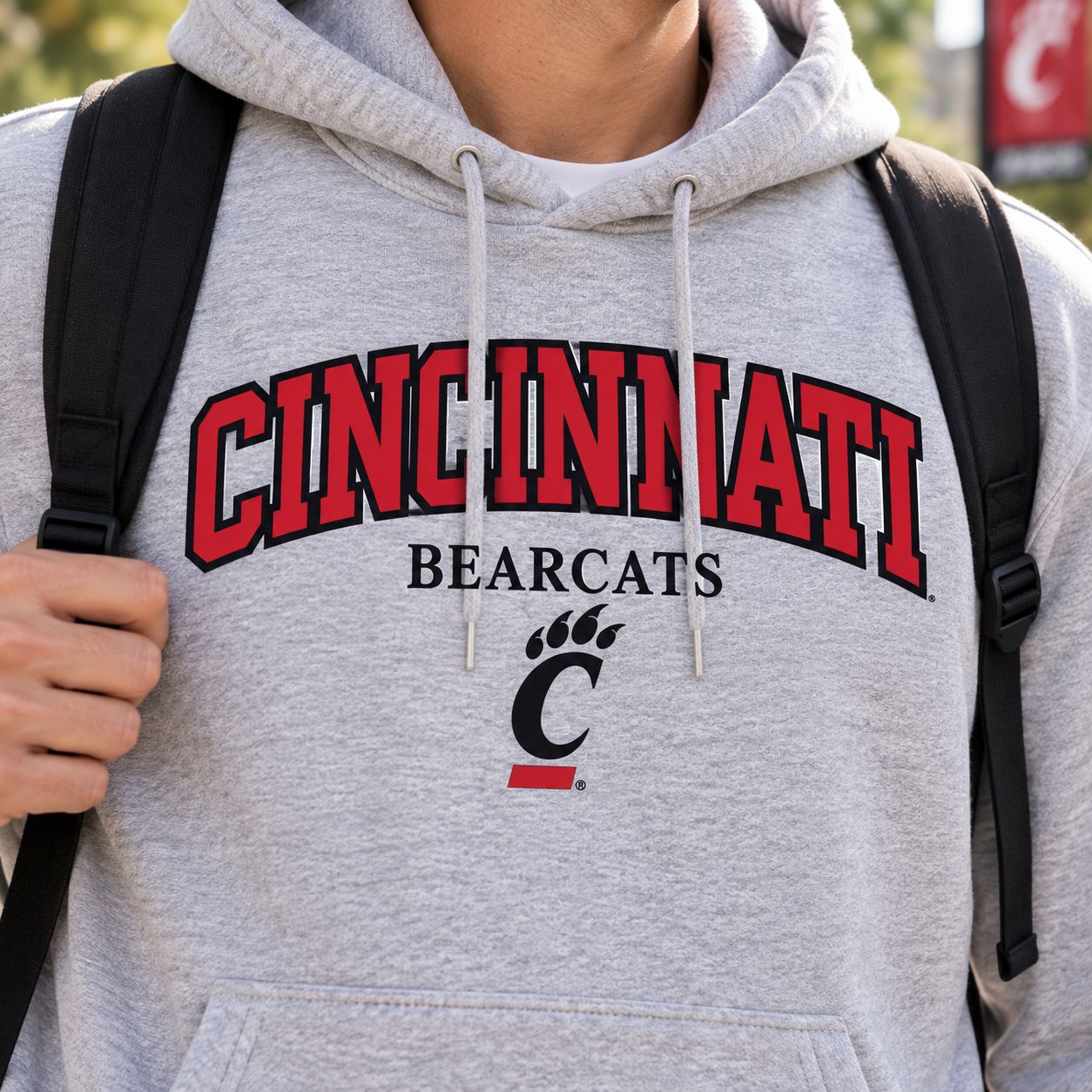 Champion Cincinnati Bearcats Embroidered Hooded Sweatshirt