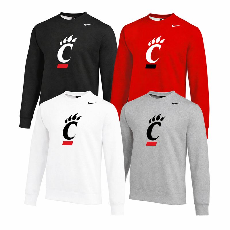 Nike Cincinnati Bearcats C-Paw Club Fleece Crew