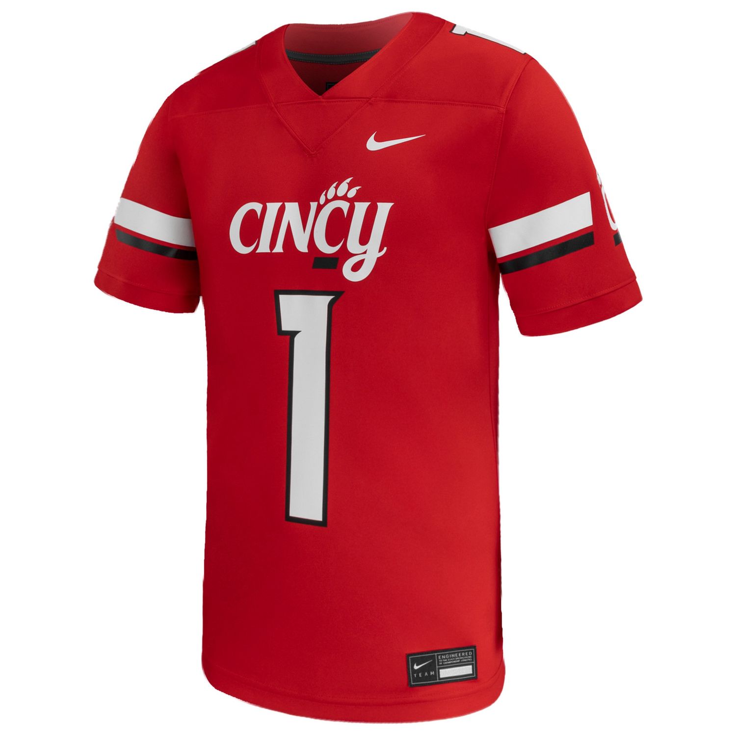 Cincinnati Bearcats Red Football Jersey, Size: S
