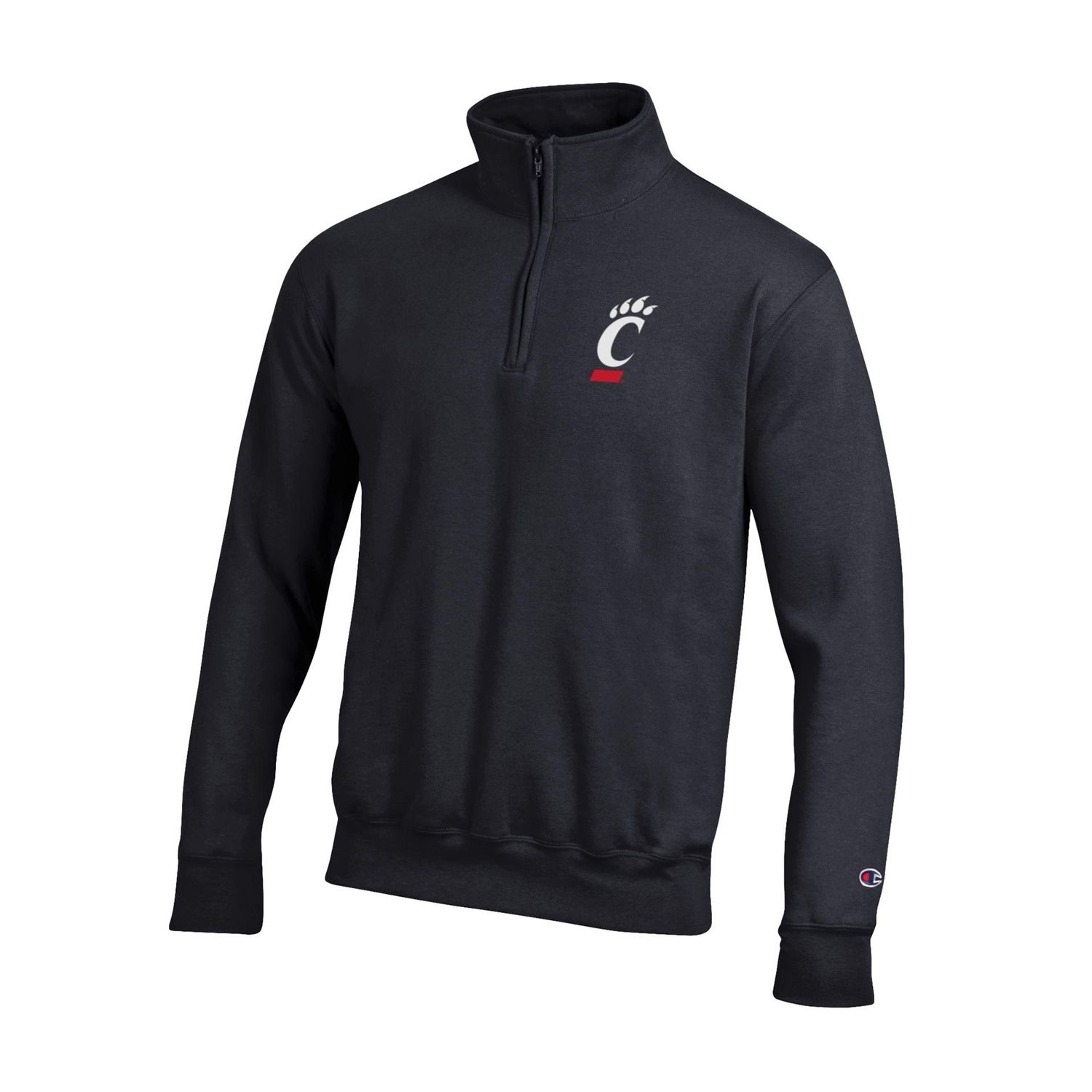 Cincinnati Bearcats Champion Fleece C-Paw Quarter-Zip, Size: S
