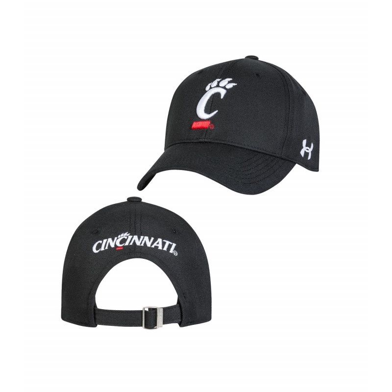 Under Armour Black Cincinnati Bearcats Adjustable Hat, Color: BLACK