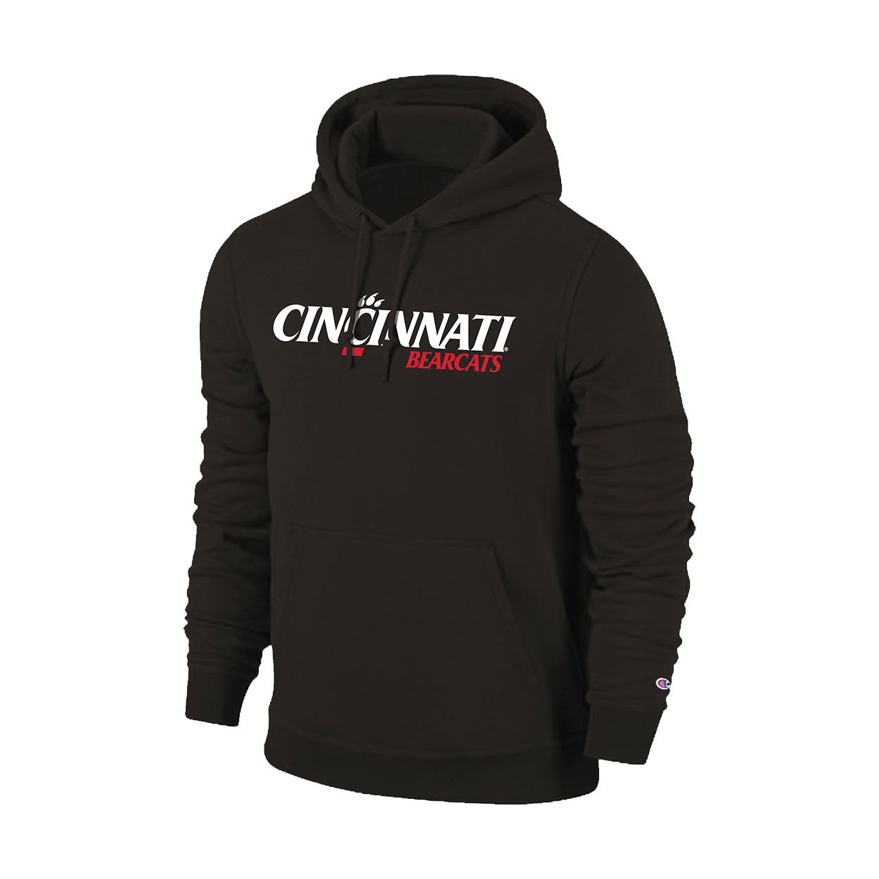 Champion Cincinnati Bearcats Youth Athletic Logo Hoodie, Color: BLACK, Size: XS