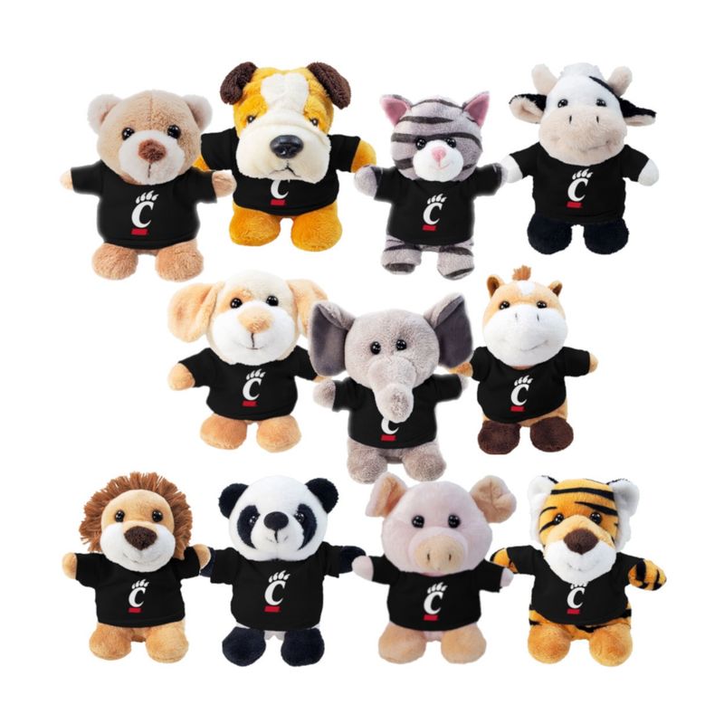 Cincinnati Bearcats Plush Stubbie Animal w/ C-Paw Shirt