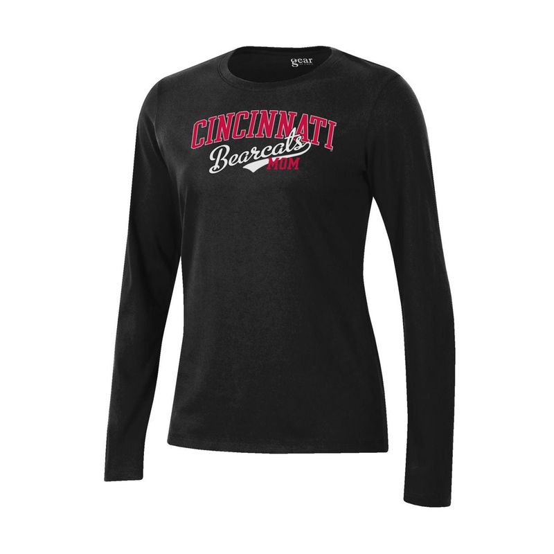 Gear for Sports Cincinnati Bearcat Mom Black Long Sleeve Tee