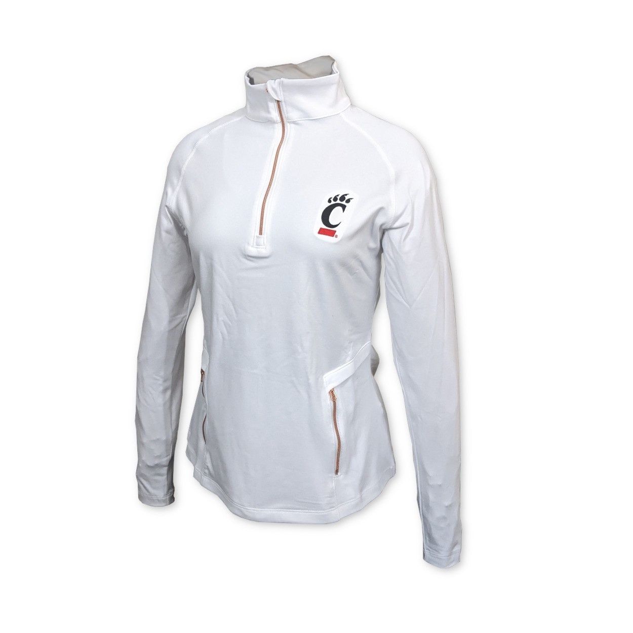 Columbia Cincinnati Womens White Outward Nine Quarter Zip, Size: S
