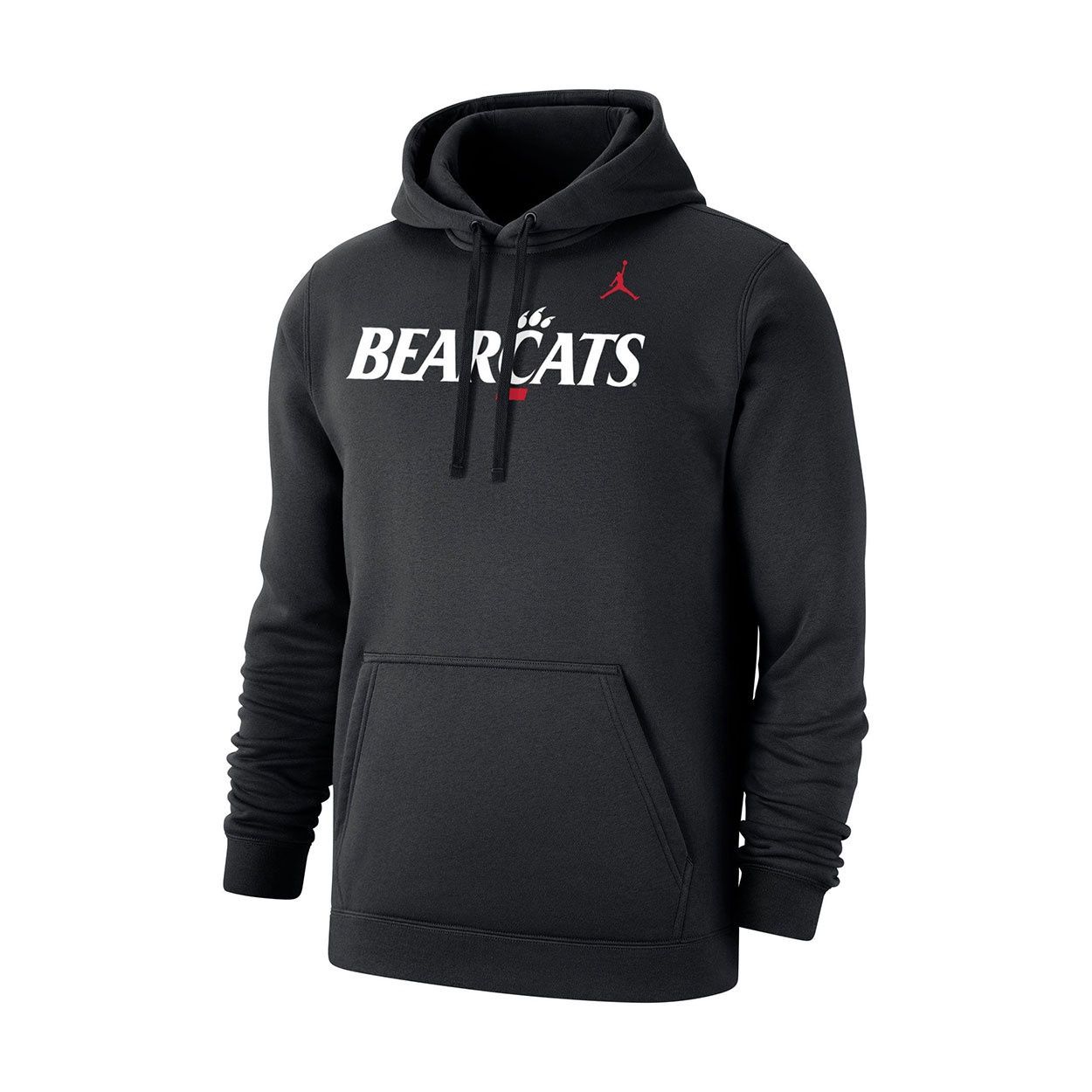 Nike Jumpman Cincinnati Bearcats Black Club Fleece Hoodie, Size: S