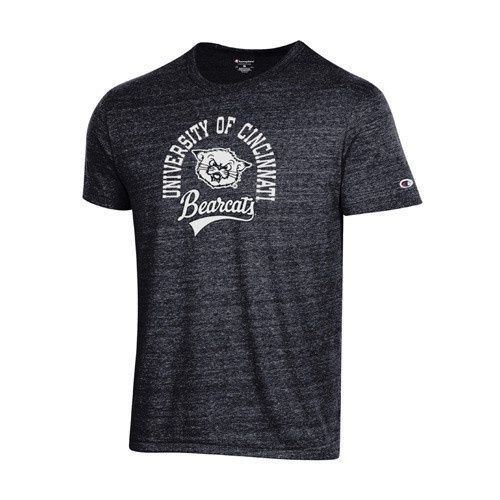 Cincinnati Bearcats Champion Triblend Bearcat Head T-shirt, Size: S