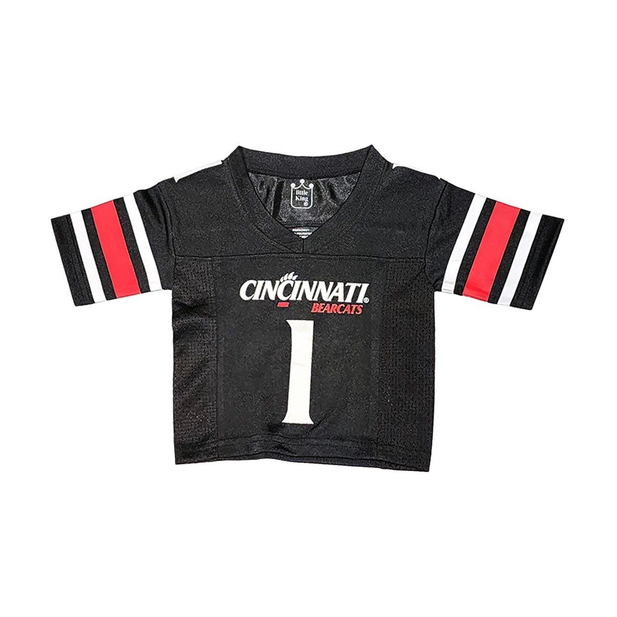 Cincinnati Bearcats Youth Football Jersey, Color: BLACK, Size: XS