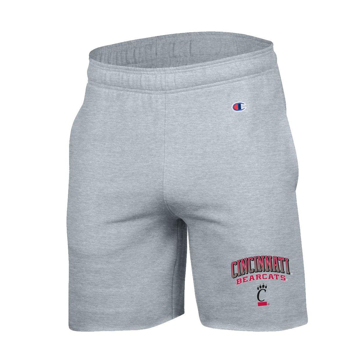 Champion Cincinnati Bearcats Gray Cutoff Sweat Shorts, Size: 2XL