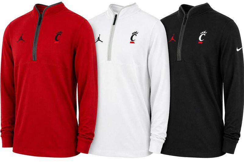 Cincinnati Bearcats Nike Jumpman C-Paw Quarter-zip