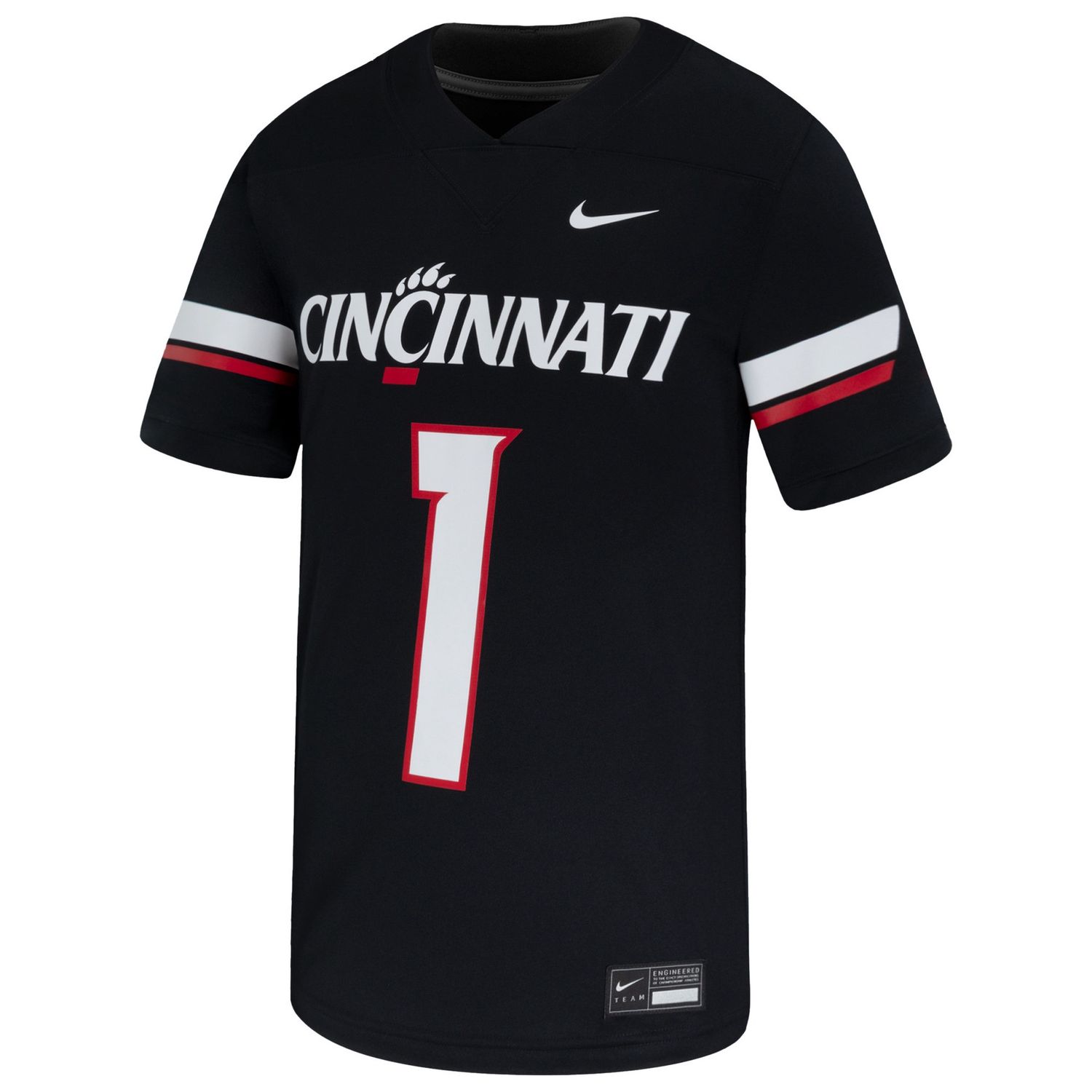 Cincinnati Bearcats Black Football Jersey, Color: BLACK, Size: 2XL
