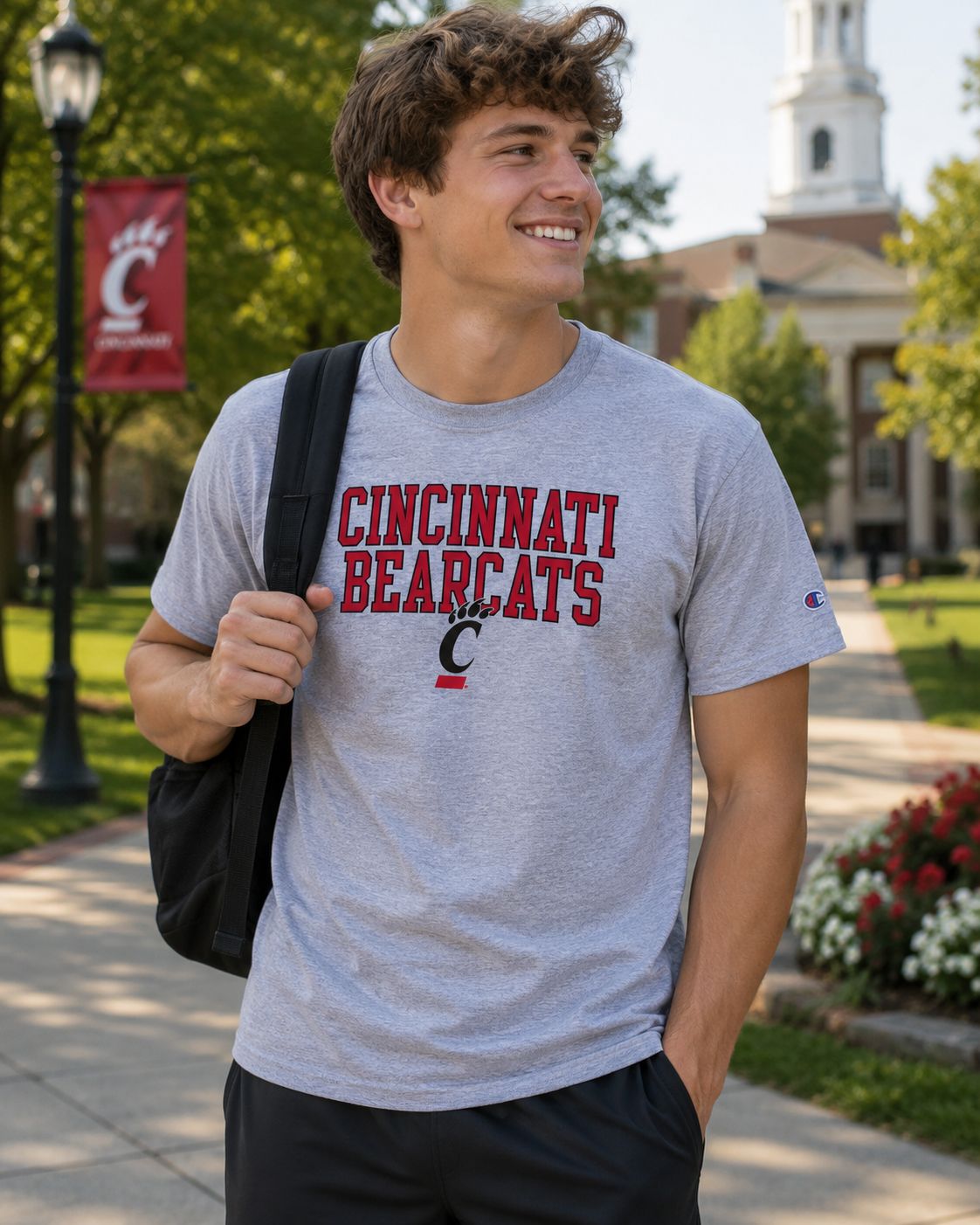 Champion Cincinnati Bearcats High Density Ink T-Shirt