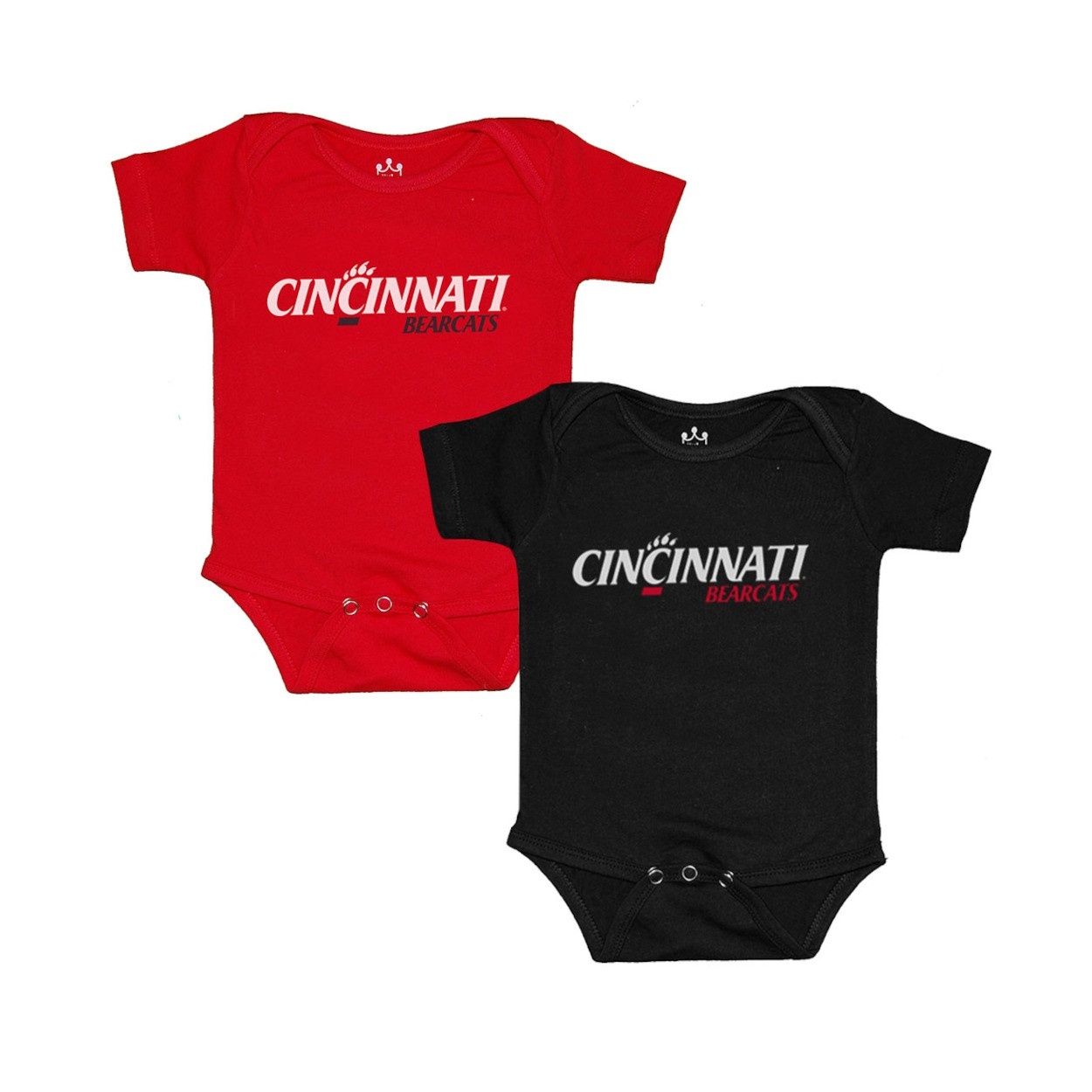 Cincinnati Bearcats Athletic Logo Onesie, Color: BLACK, Size: 0-3M