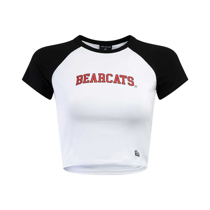 Hype and Vice Cincinnati Black/White Home Run Crop Tee