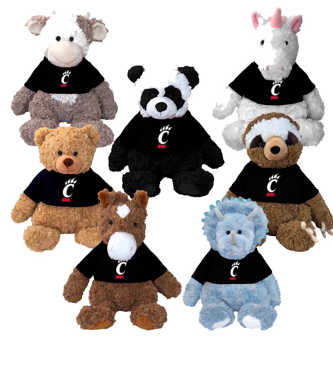 Mascot Factory Cincinnati Bearcats C-Paw Cuddle Buddies, Color: AXOLOTL