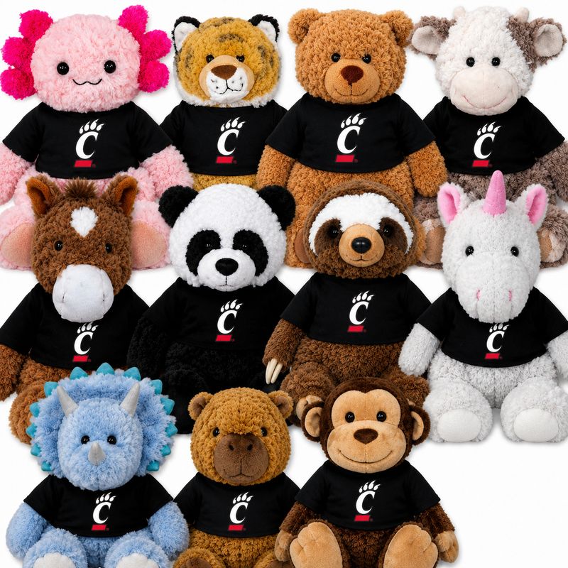 Cincinnati Bearcats Plush Animal Cuddle Buddies