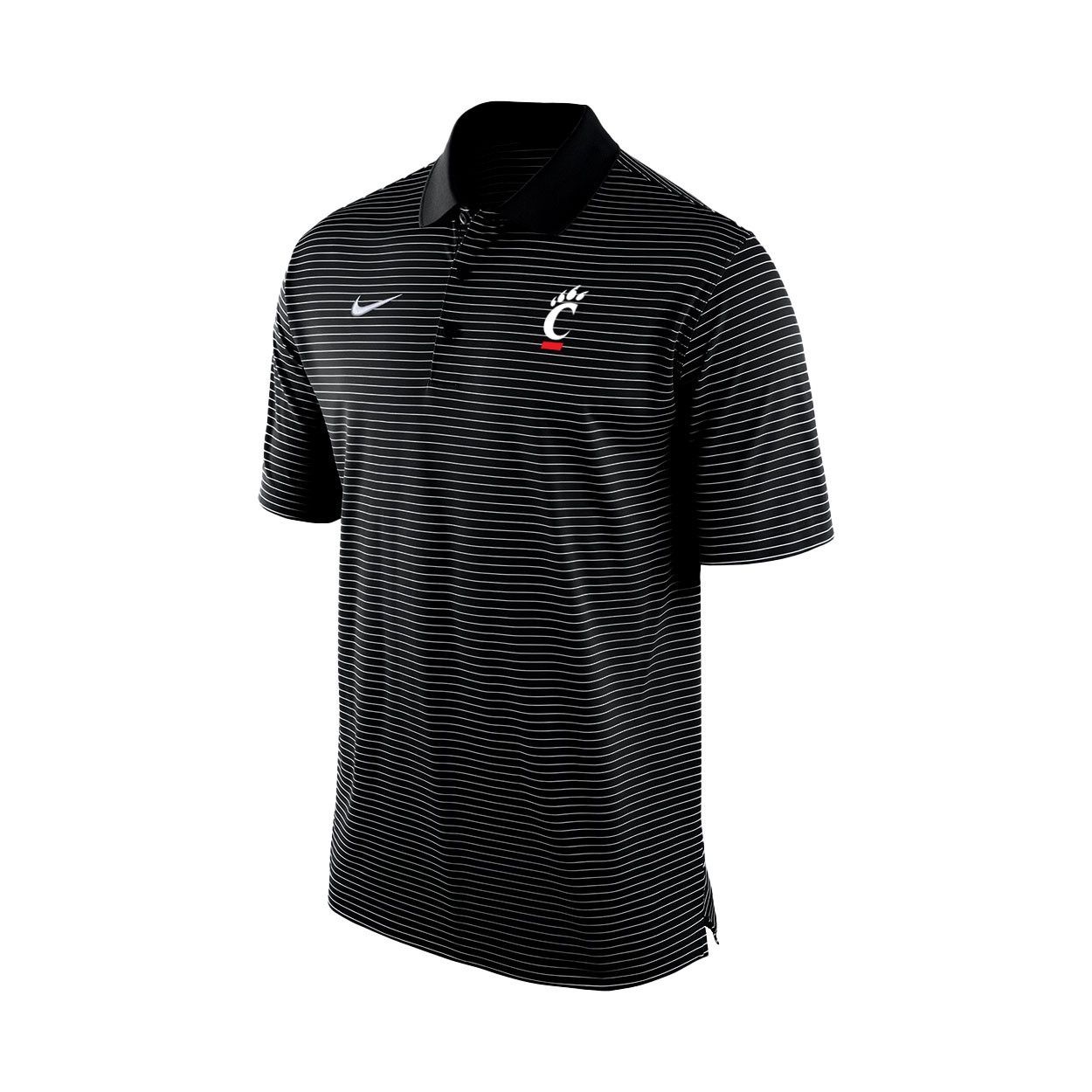 Nike Cincinnati Bearcats Stadium Stripe Polo, Size: S