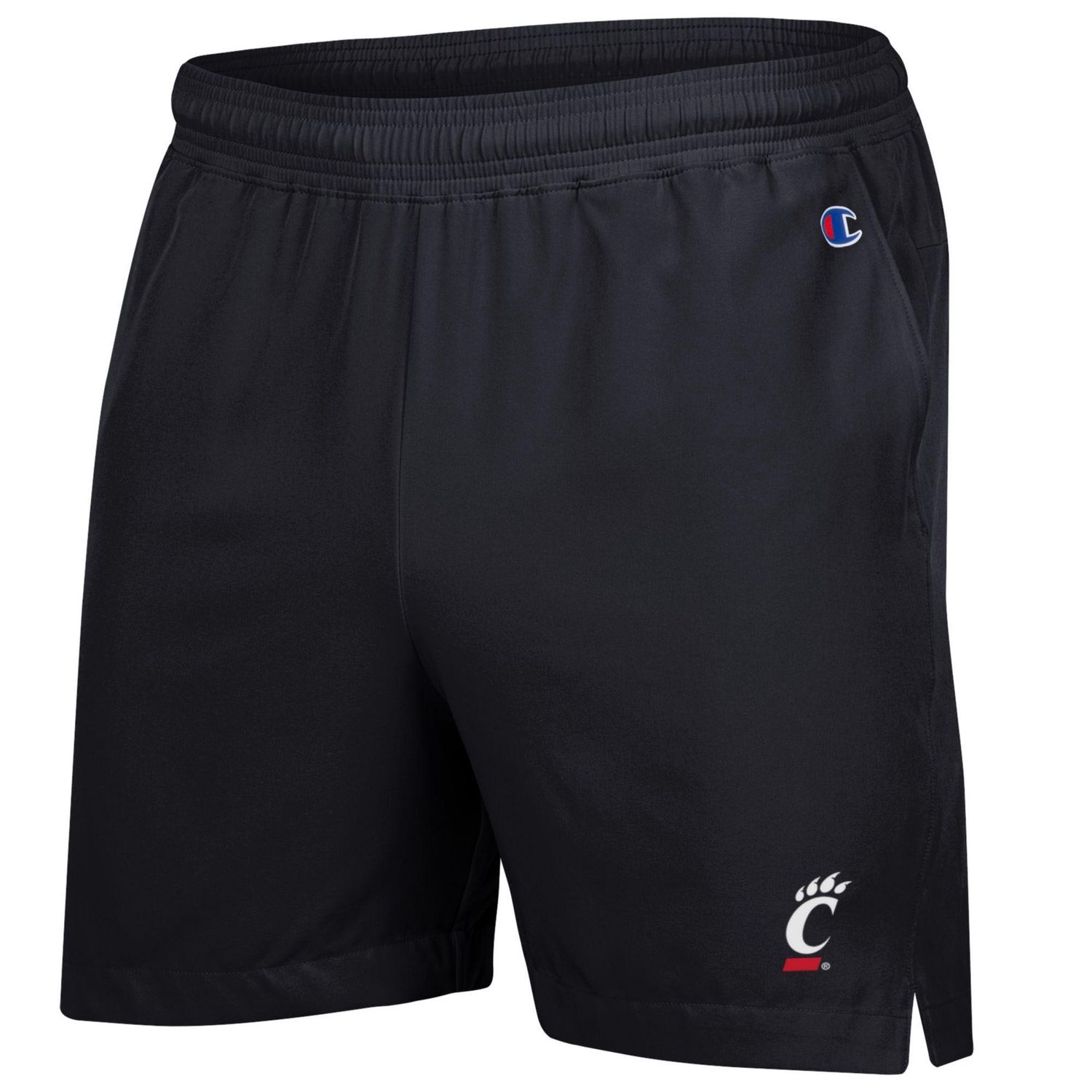 Champion Cincinnati C-Paw Woven Shorts, Color: BLACK, Size: S