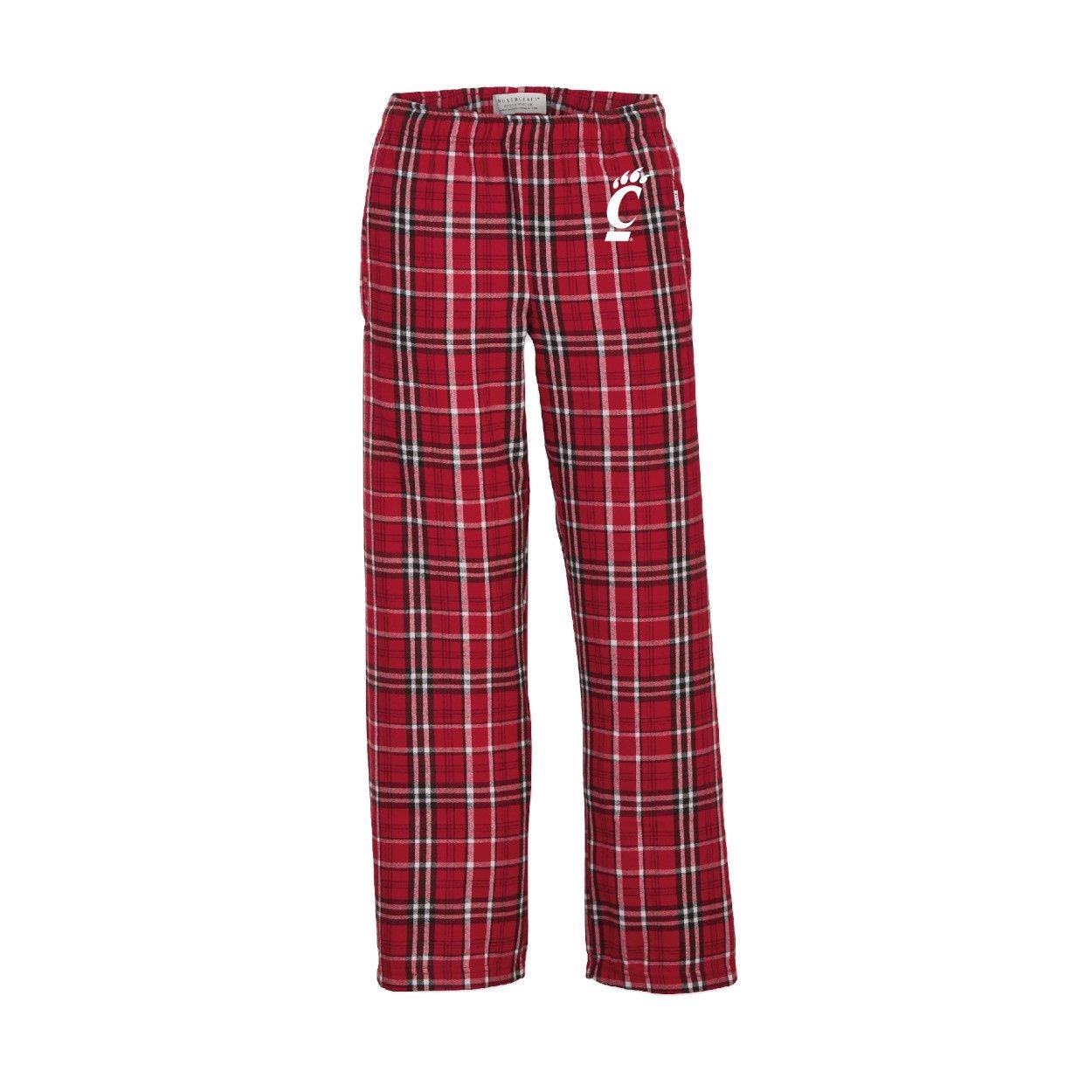 Boxercraft Cincinnati Youth Red Plaid Flannel Pants, Size: S