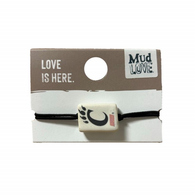Mud Love Cincinnati C-Paw Doodle Bracelet - Black