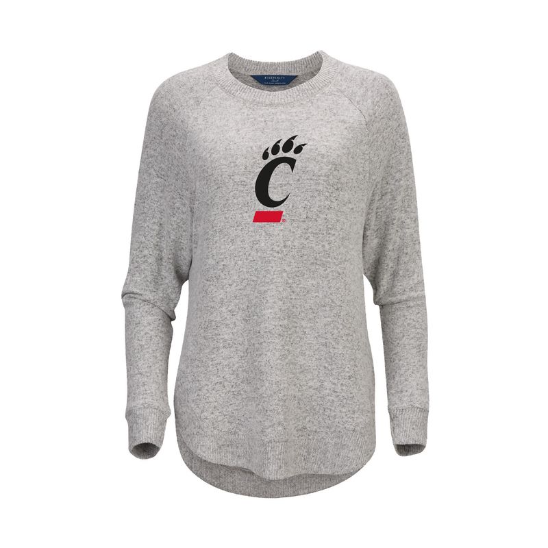 Cincinnati Bearcats Boxercraft Women's Oversized Cuddle Crew