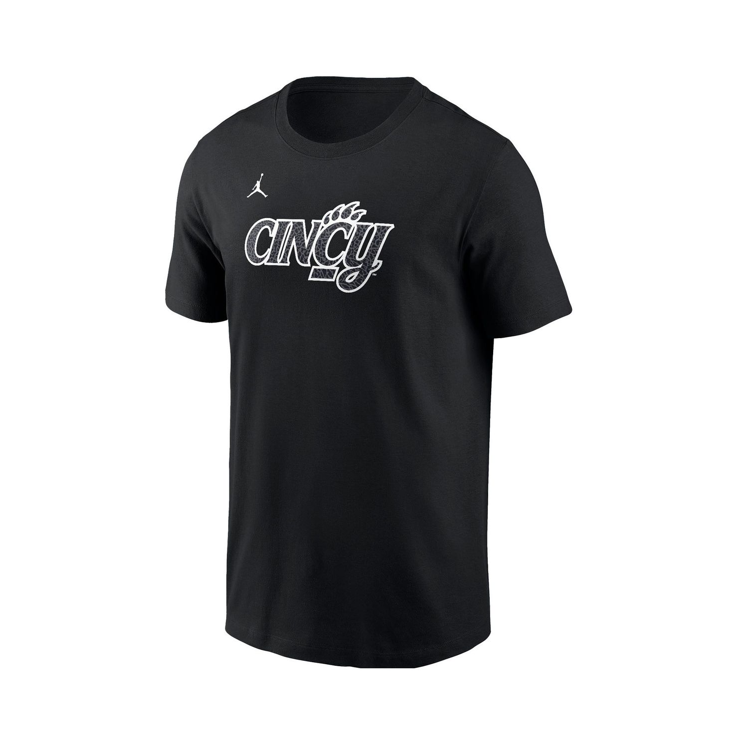 Cincinnati Bearcats Nike Jumpman Pattern Cincy T-shirt, Color: BLACK, Size: 2XL