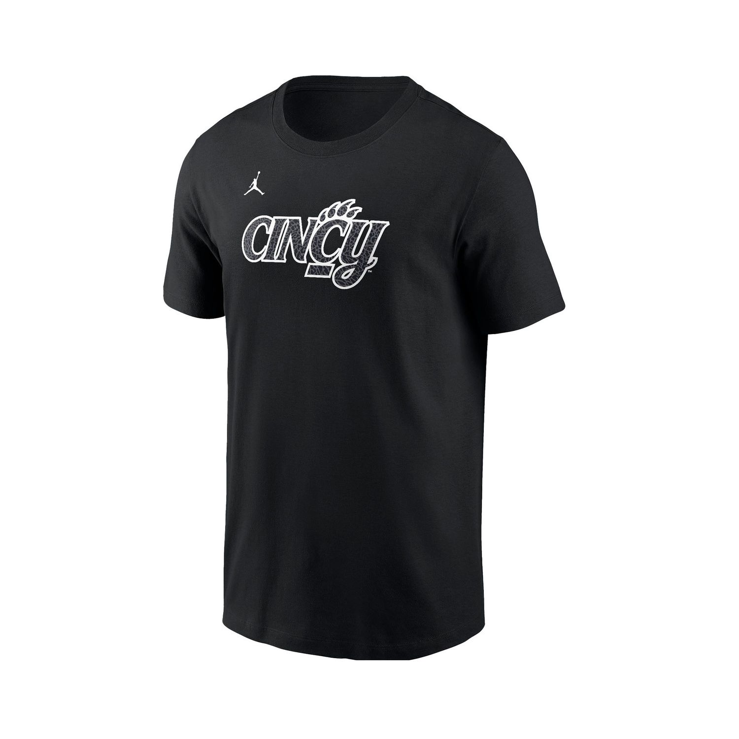 Cincinnati Bearcats Nike Jumpman Pattern Cincy T-shirt, Color: BLACK, Size: S
