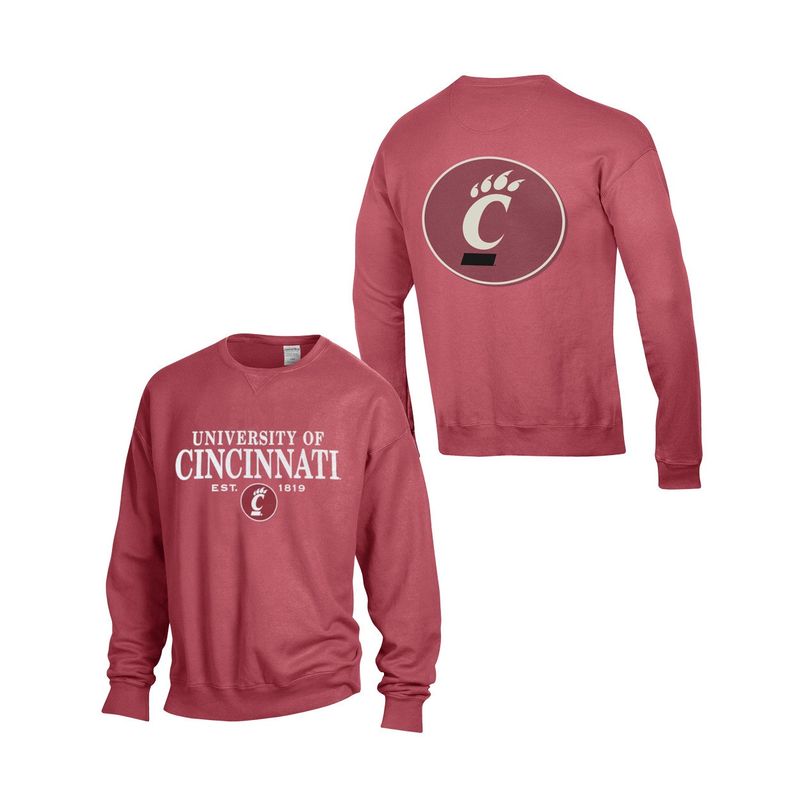 Cincinnati Bearcats Comfort Wash Faux Seal Crew