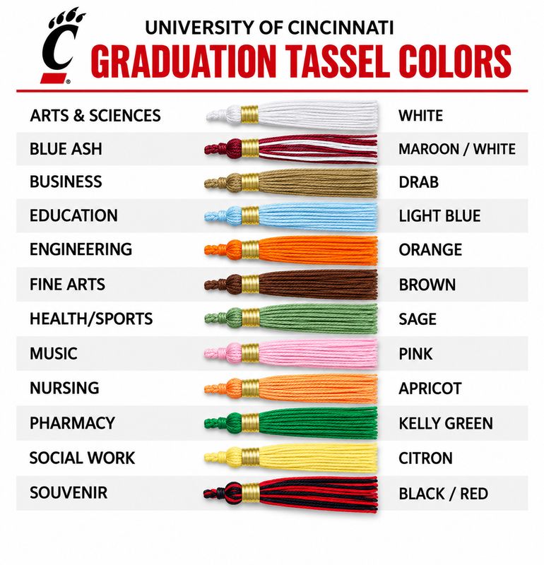 University of Cincinnati Graduation Tassel