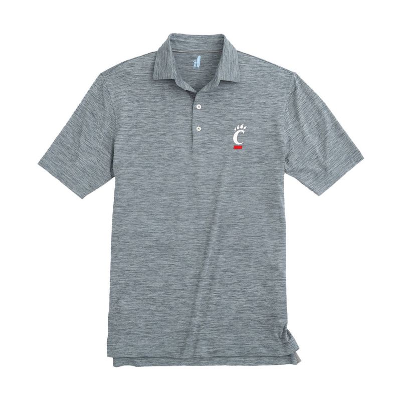 Johnnie-O Cincinnati Bearcats Black Huron Polo