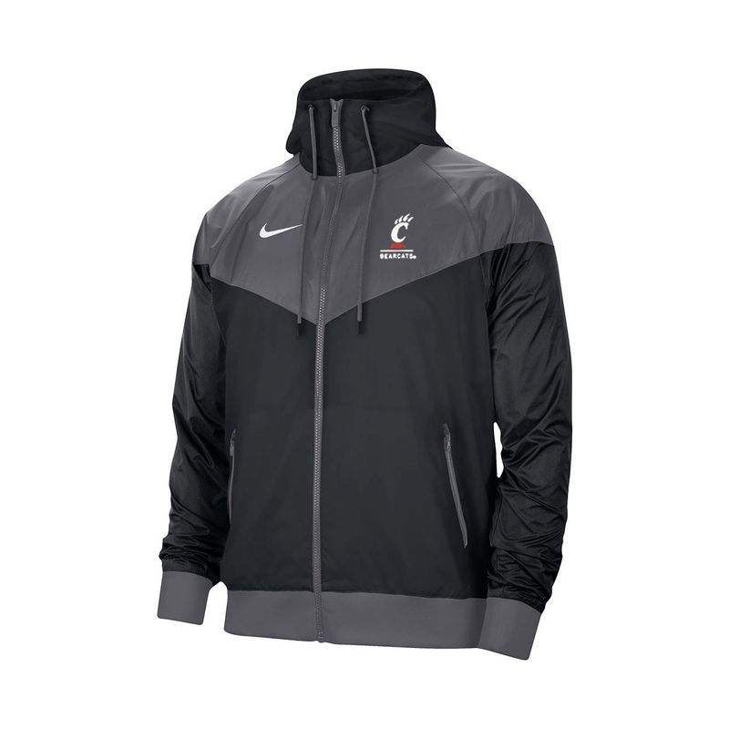 Nike Cincinnati Bearcats Black/Gray Windrunner Jacket