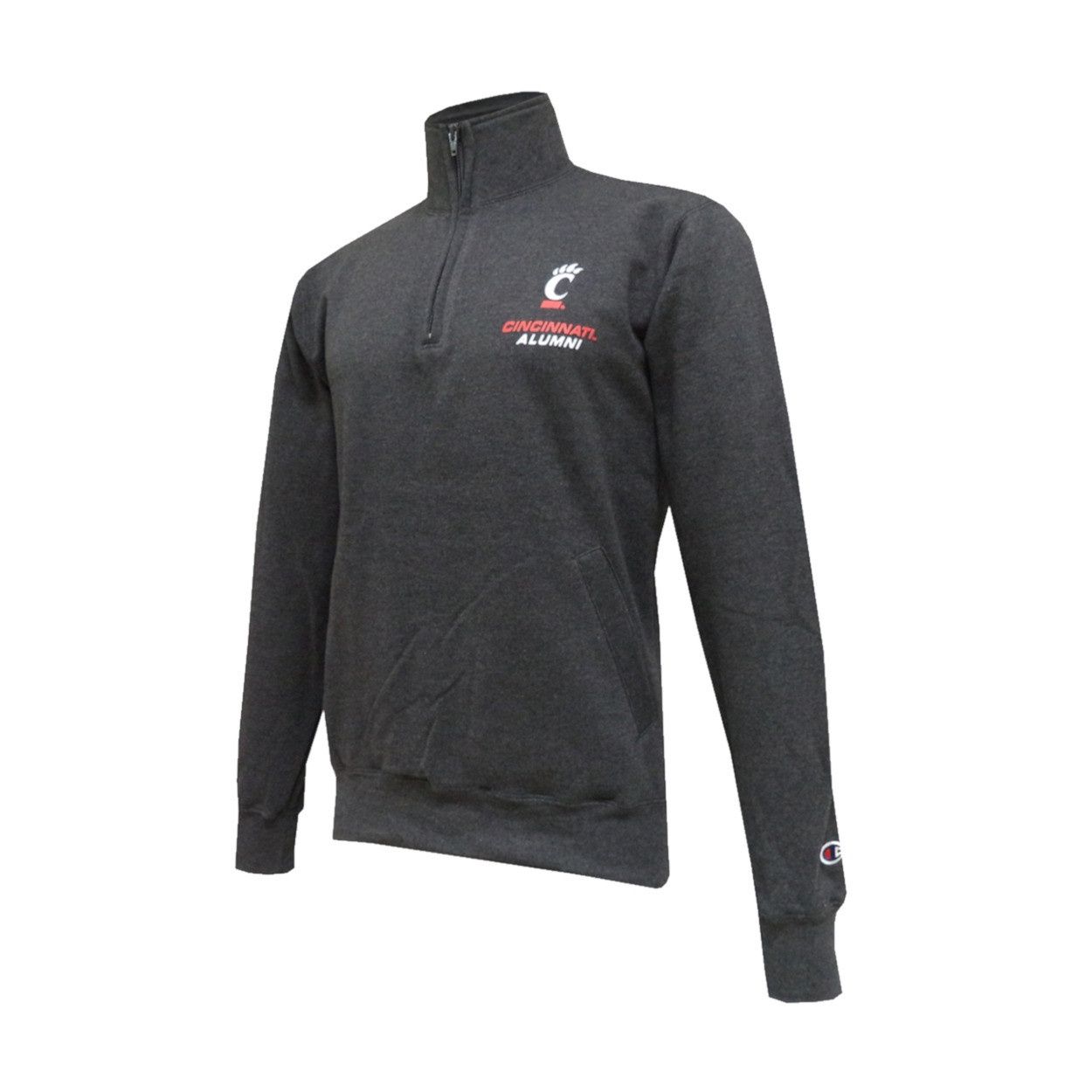 Champion Cincinnati Alumni Graphite Fleece Quarter Zip, Size: 2XL