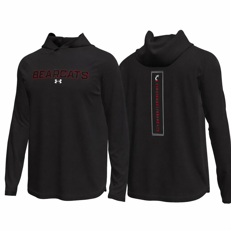 Black Tech Stretch Hooded LST