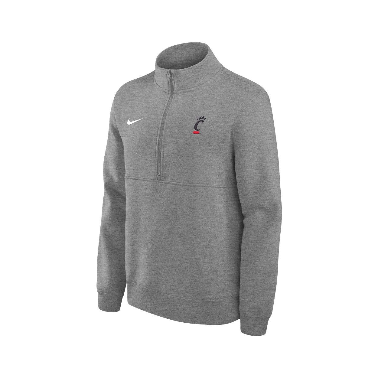 Cincinnati Bearcats Nike Club Fleece Half-zip, Color: BLACK, Size: 2XL
