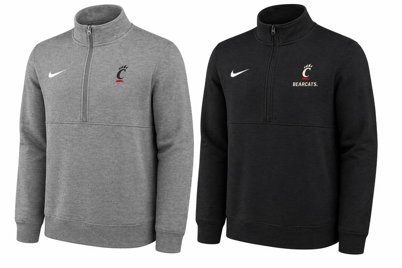 Cincinnati Bearcats Nike Club Fleece Half-Zip