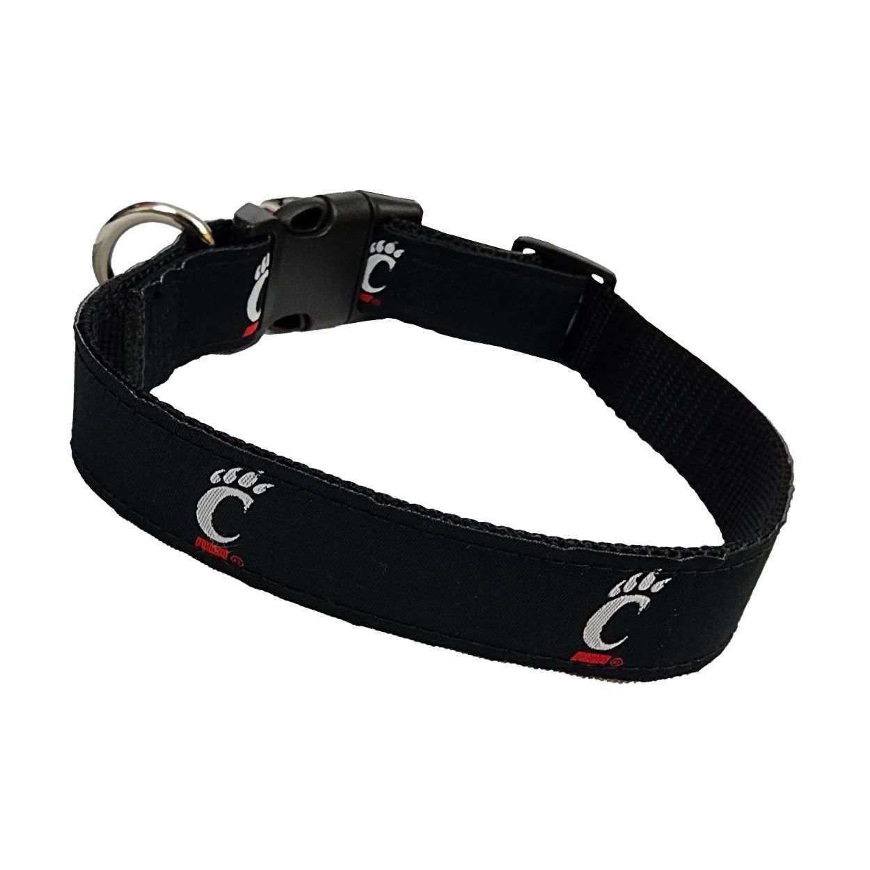 Moonshine Cincinnati Repeating C-Paw Logo Dog Collar, Size: S