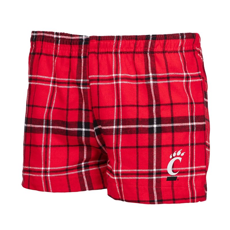 Cincinnati Bearcats Women's Red &amp; Black Flannel Shorts