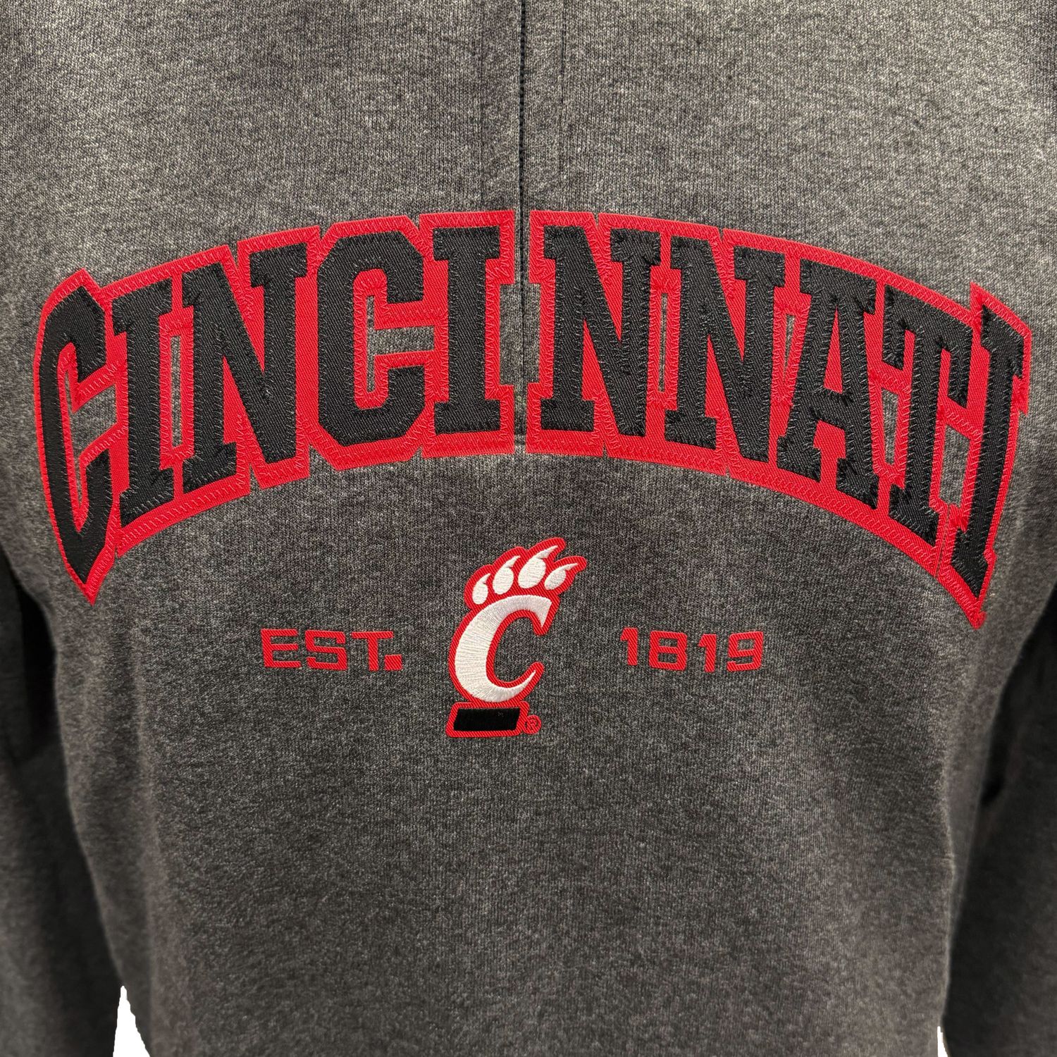 Champion University of Cincinnati Bearcats Gray Eco-Fleece 1/4 Zip Pullover