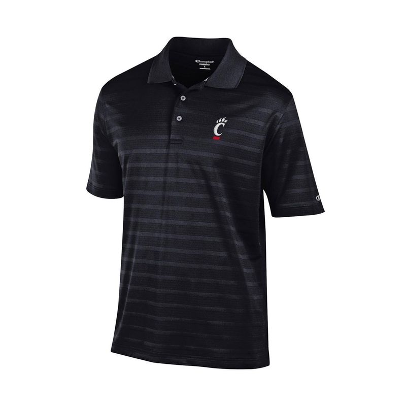 Champion Cincinnati Bearcats Textured Striped Polo
