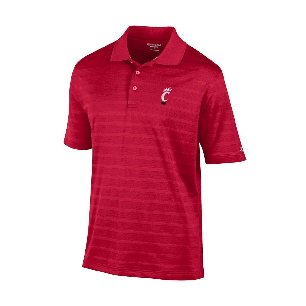 Champion Cincinnati Bearcats Textured Striped Polo