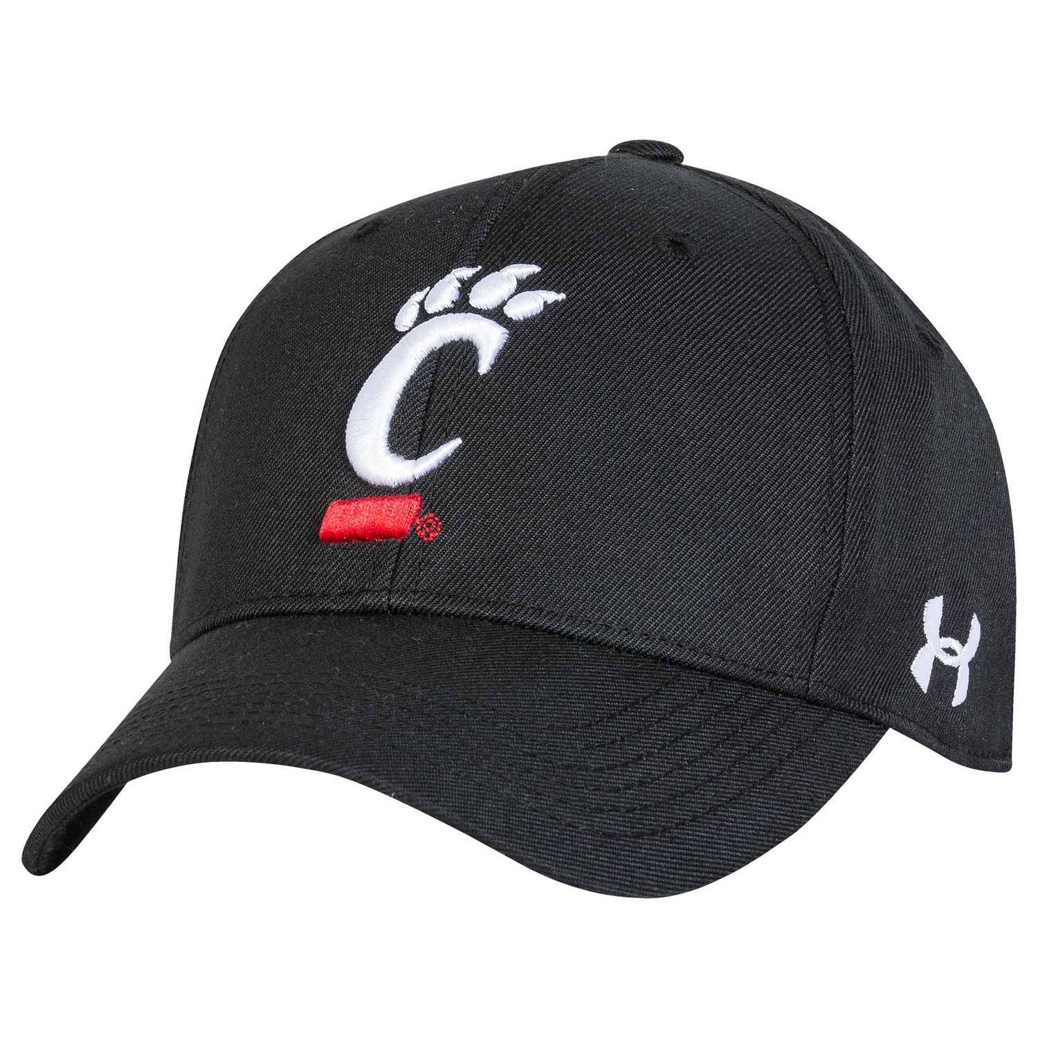 Cincinnati Bearcats Under Armour C-Paw Baseball Cap, Color: BLACK