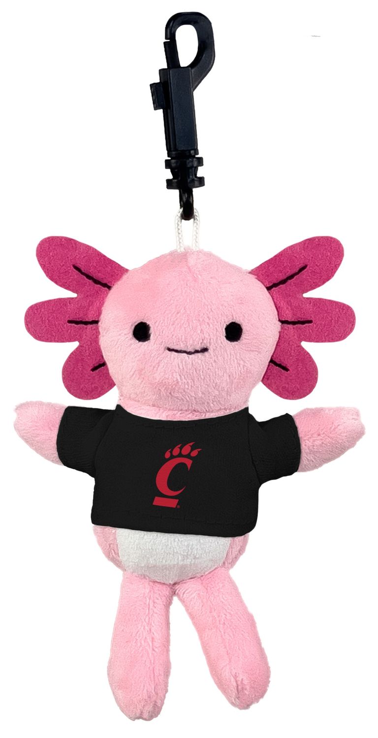 Mascot Factory Cincinnati Bearcats C-Paw Plush Bag Charm, Color: AXOLOTL