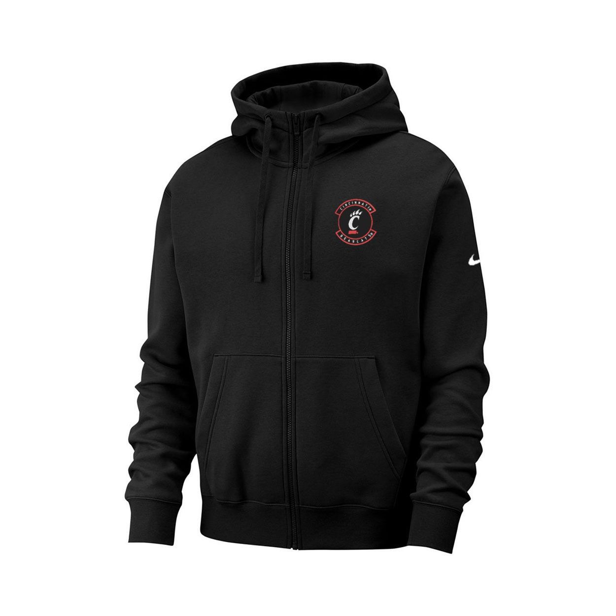 Nike Cincinnati Bearcats Club Fleece Full Zip Hoodie, Size: 2XL