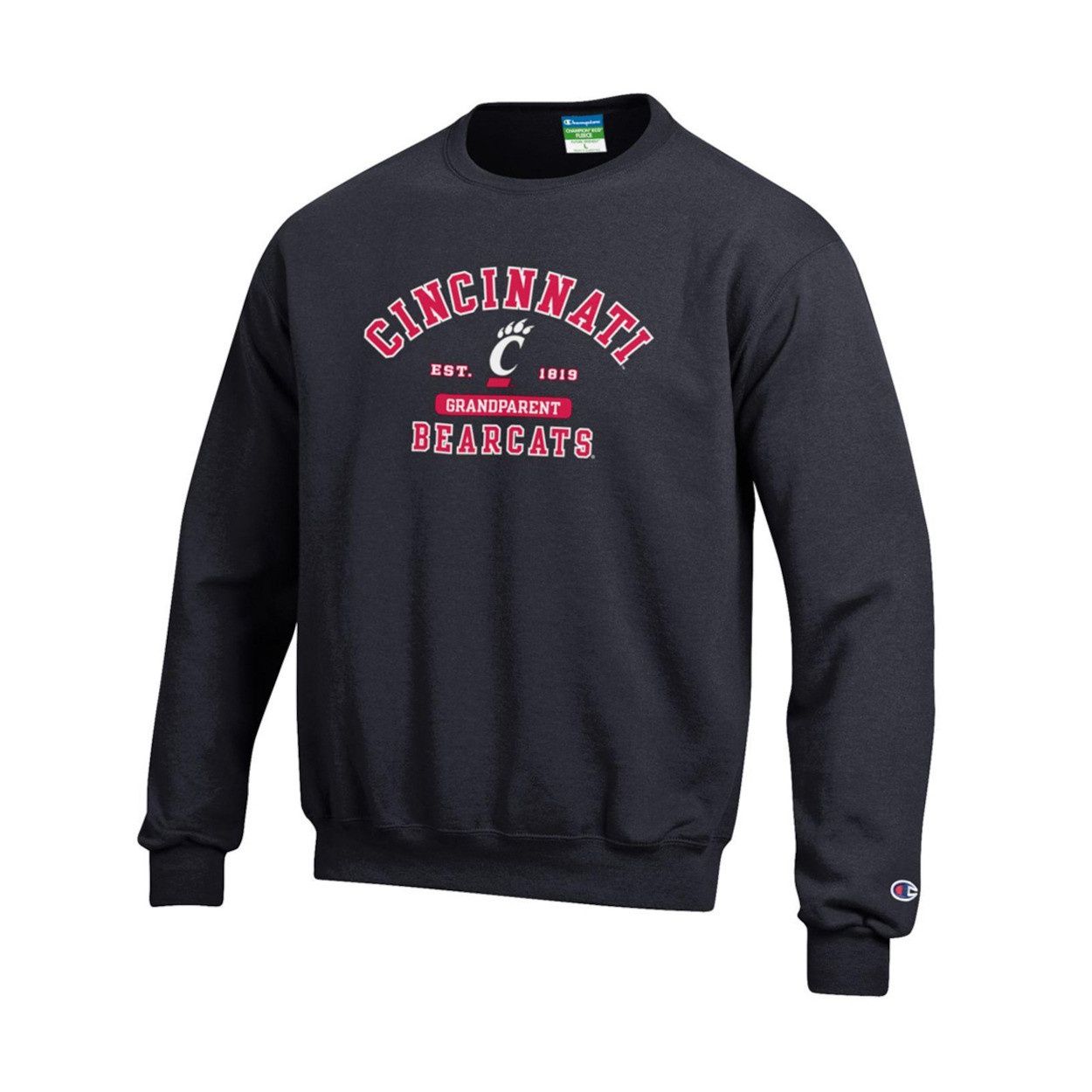 Cincinnati Bearcats Champion Grandparent Crew, Size: 2XL