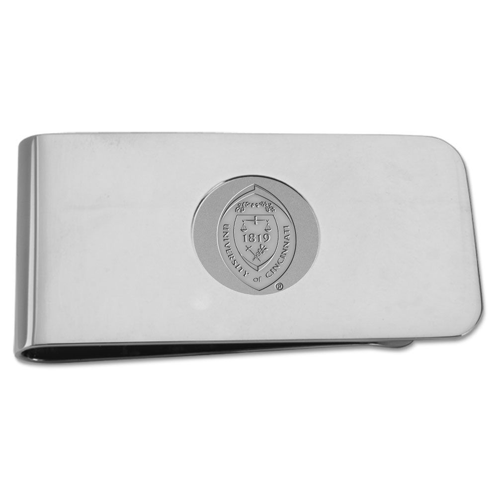University of Cincinnati Seal Money Clip - Silver