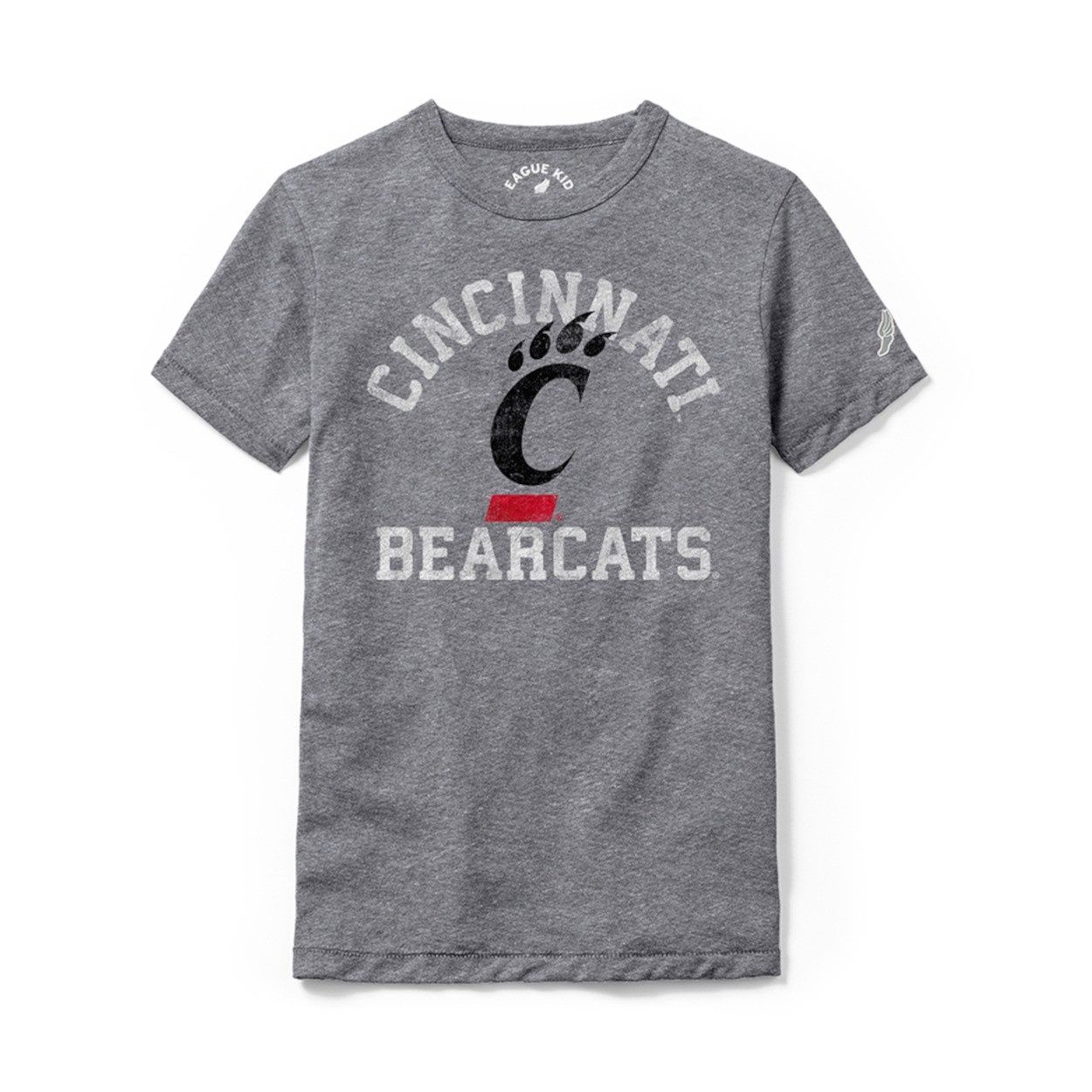 League Cincinnati Bearcats Youth Gray Tri-Blend Tee, Size: S