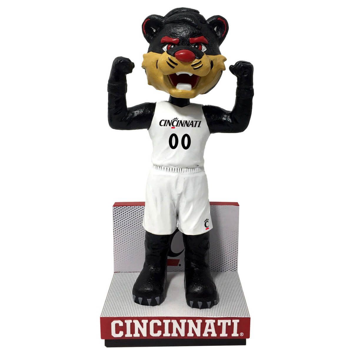 Cincinnati Bearcats Basketball Mascot Bobblehead, Color: WHITE