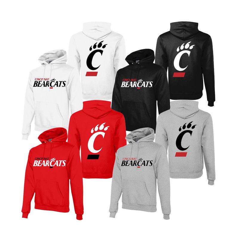 Champion Cincinnati Bearcats Logo &amp; C-Paw Hooded Sweatshirt