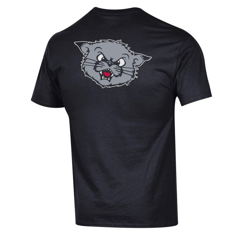 Black Jersey Short Sleeve Tee with Vault Cathead Full Back